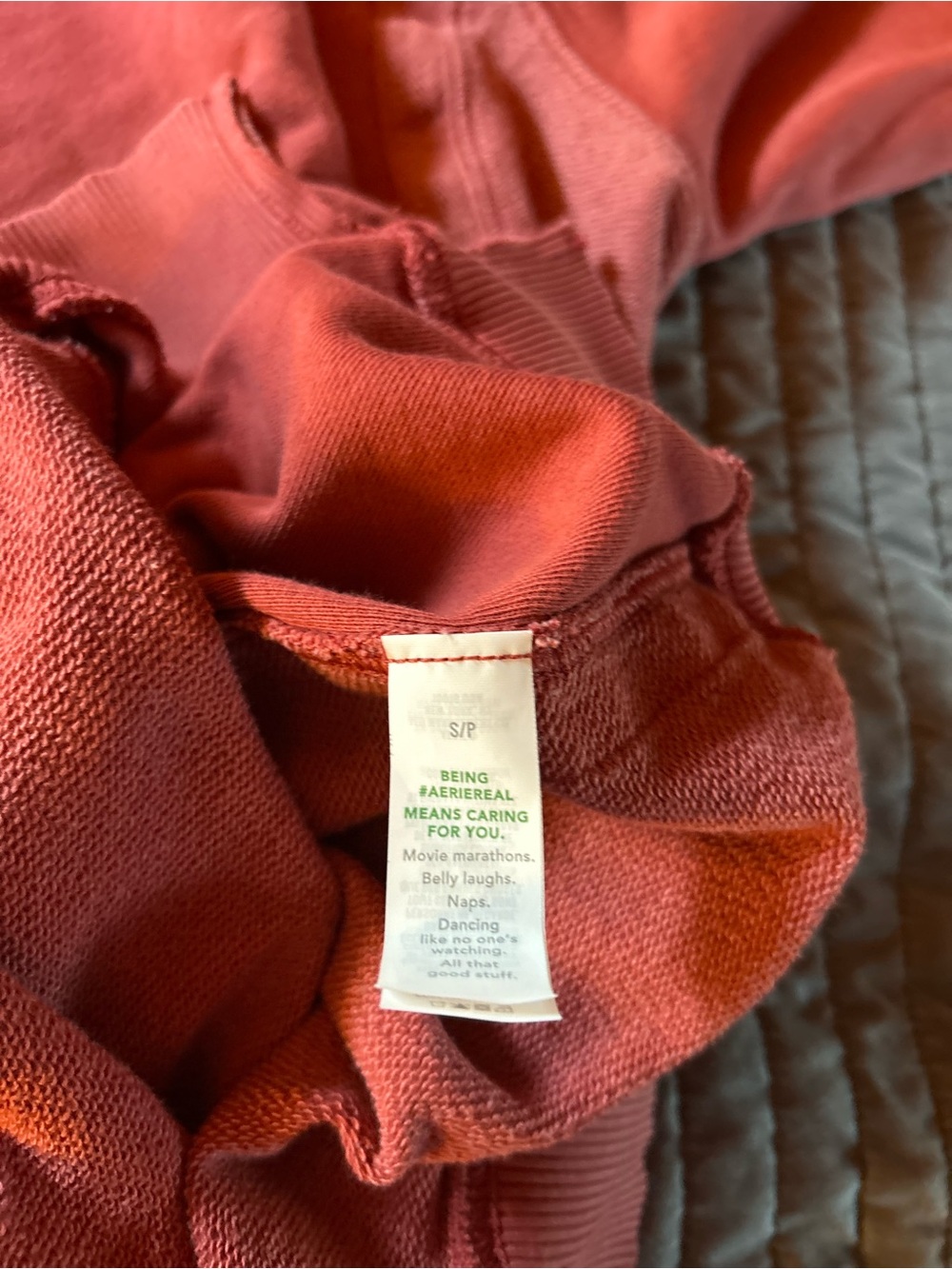 Aerie Coral Crewneck Sweatshirt - Picture 6 of 9